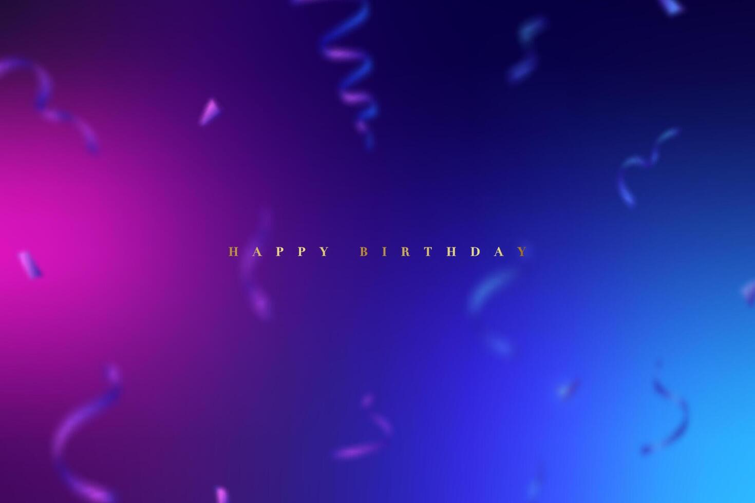 Abstract gradient banner with blurred confetti. vector