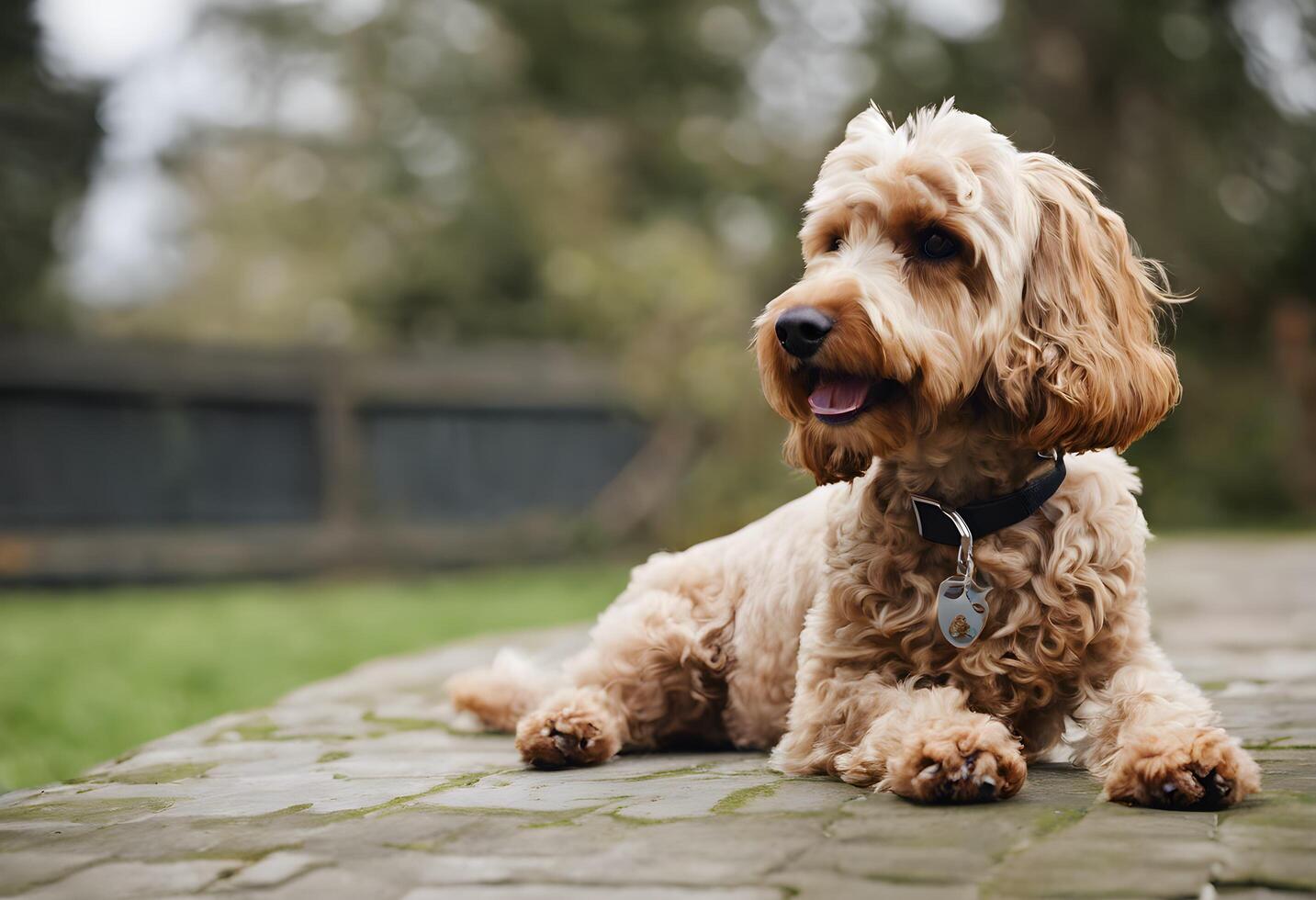 A view of a Cokapoo dog photo
