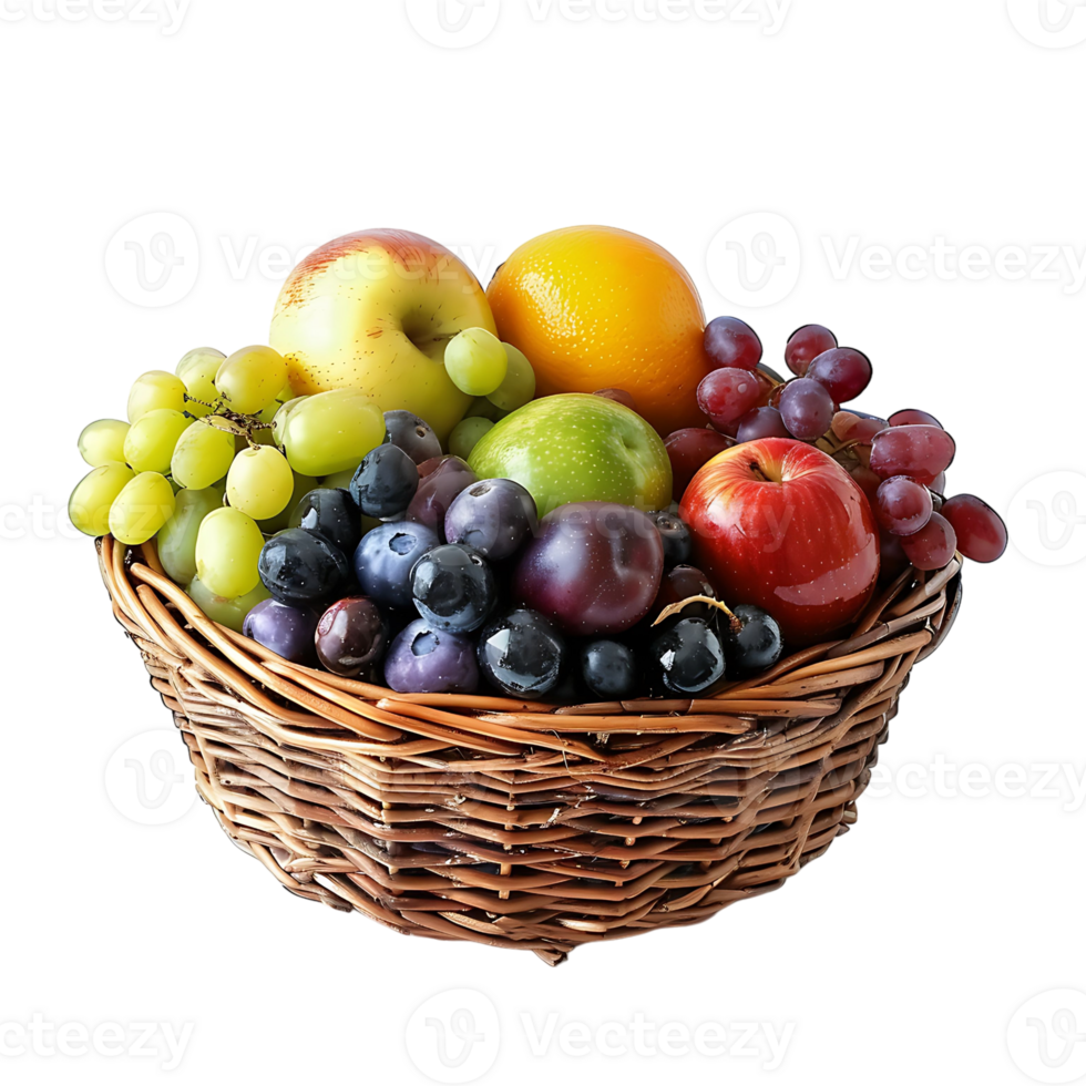 Fruit Basket on transparent Background png