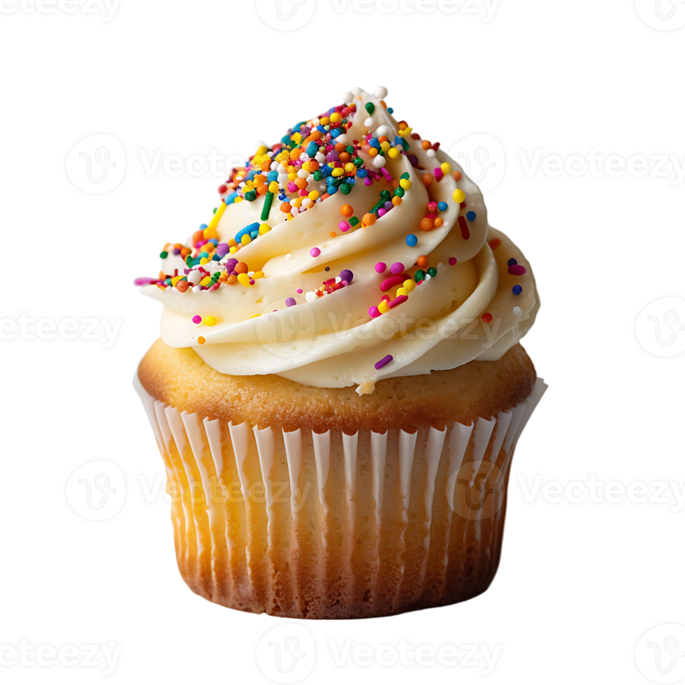 Cup cake on transparent Background png