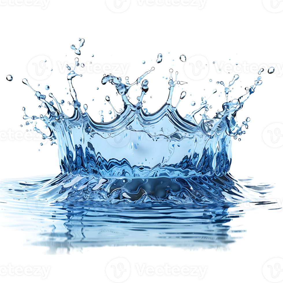 Splash water on transparent Background png