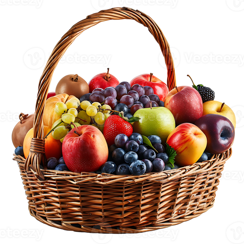 Fruit Basket on transparent Background png