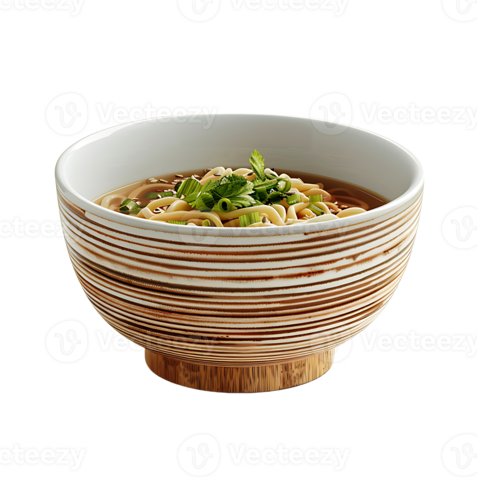 Noodles Bowl on isolated transparent background png