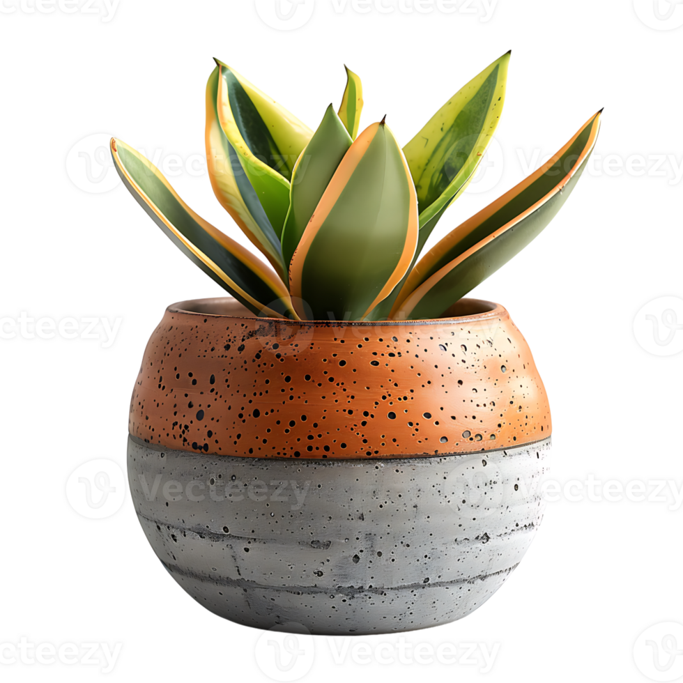 Plant pot on isolated transparent background png