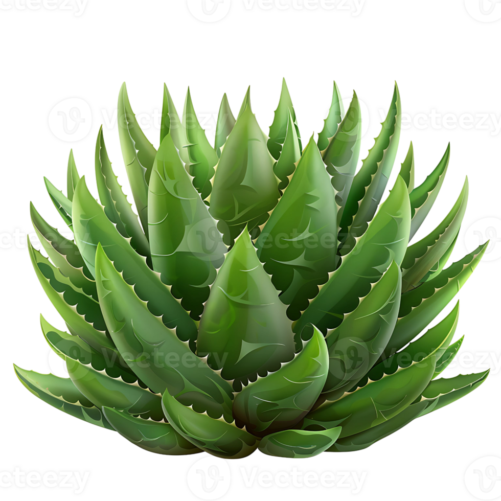 aloe vera on transparent Background png