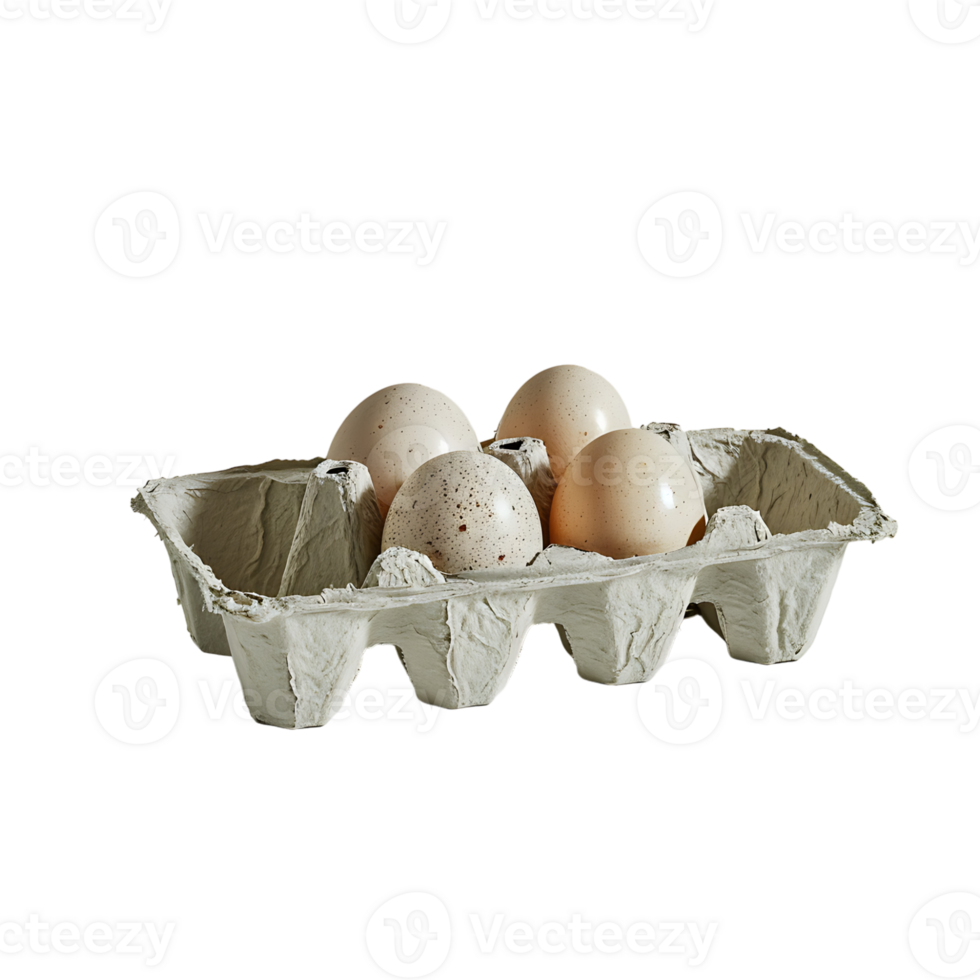 Egg carton on isolated transparent background png