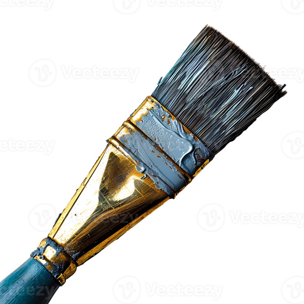 Paint brush on isolated transparent background png
