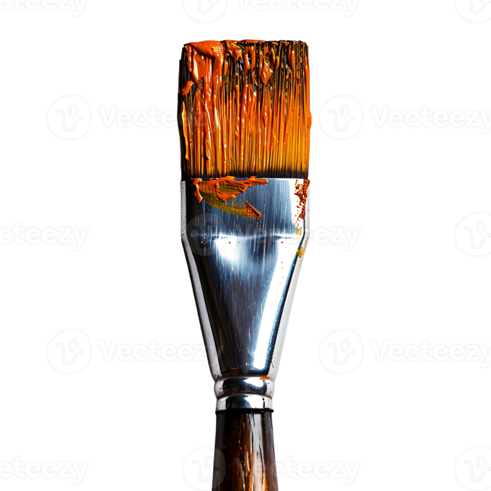 Paint brush on isolated transparent background png