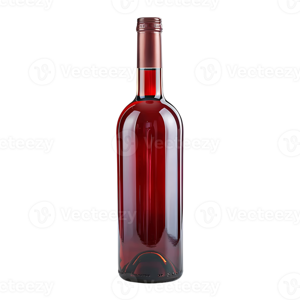 Wine bottle on isolated transparent background png