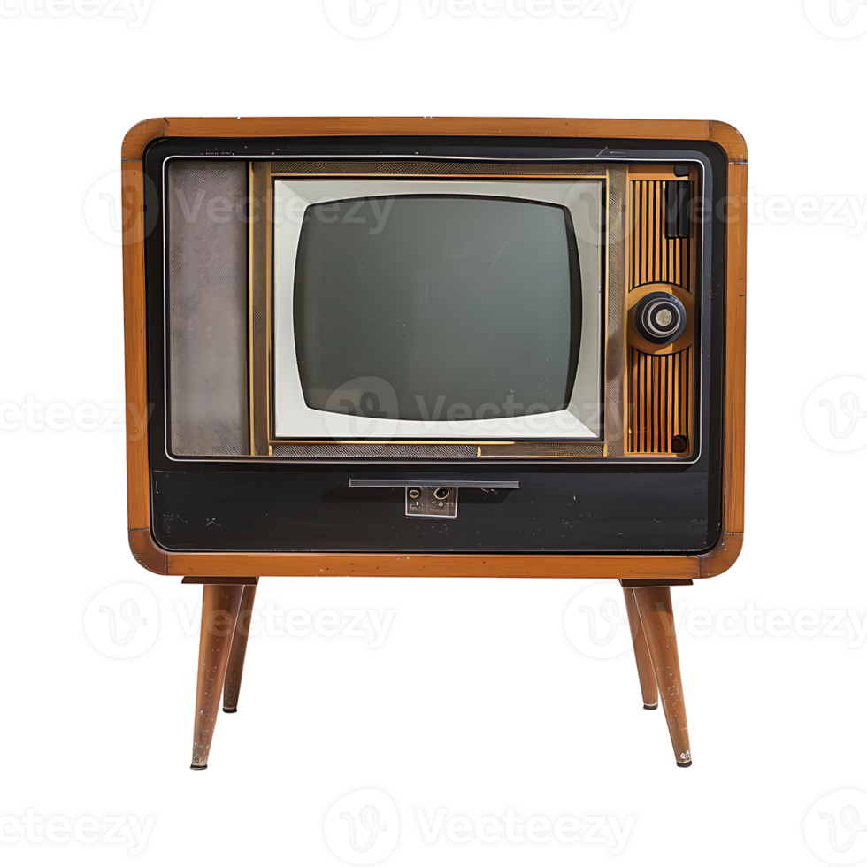 Television on isolated transparent background png