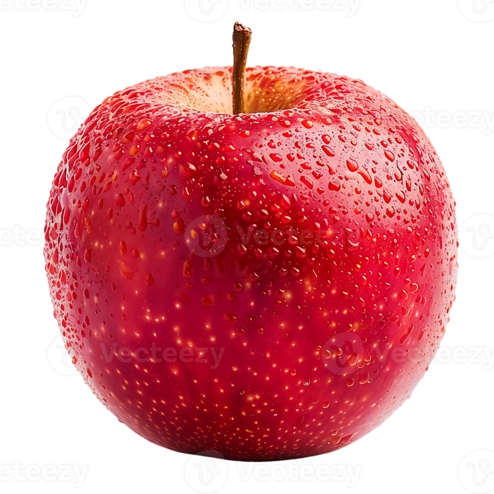 Red Apple on transparent Background png