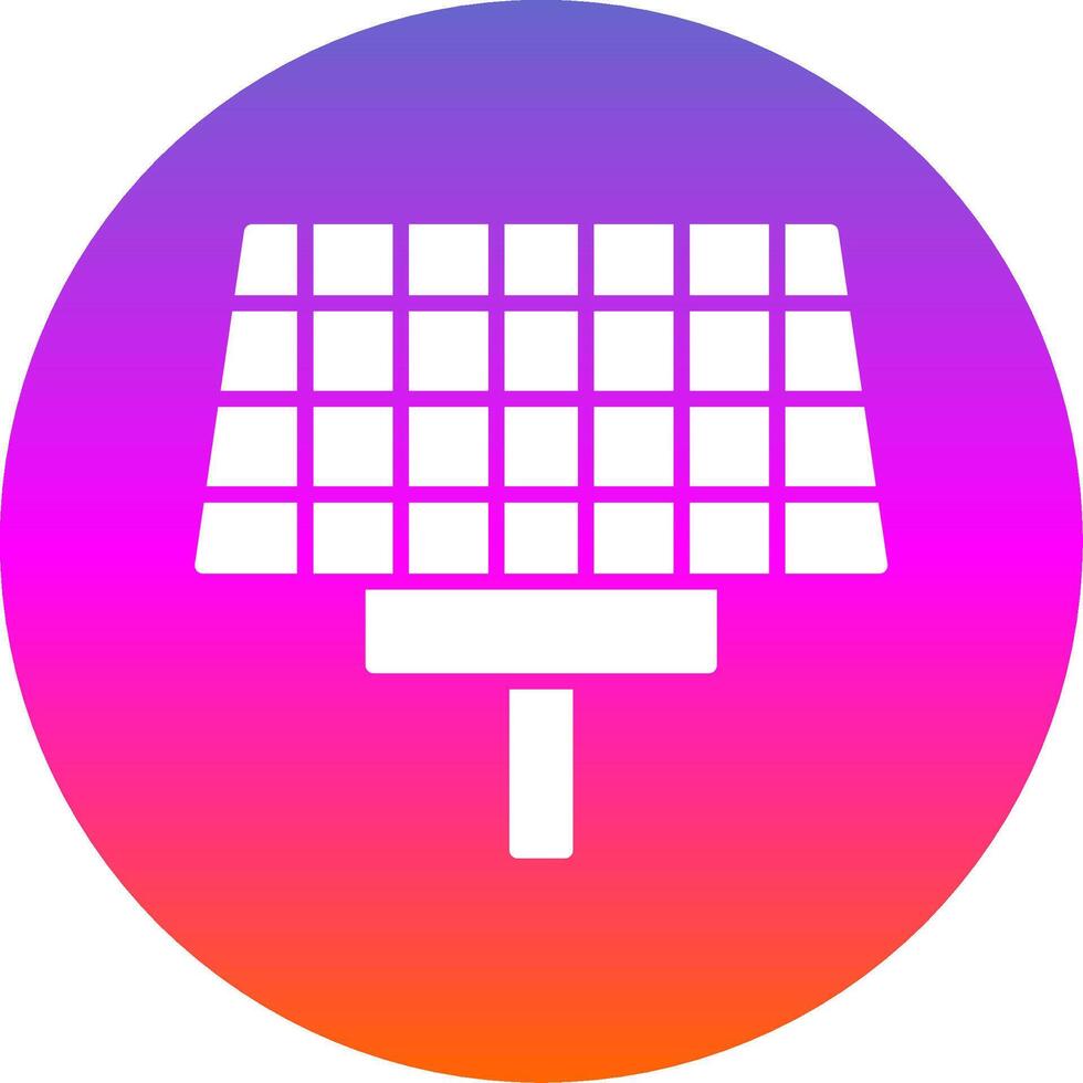 Panel Glyph Gradient Circle Icon Design vector