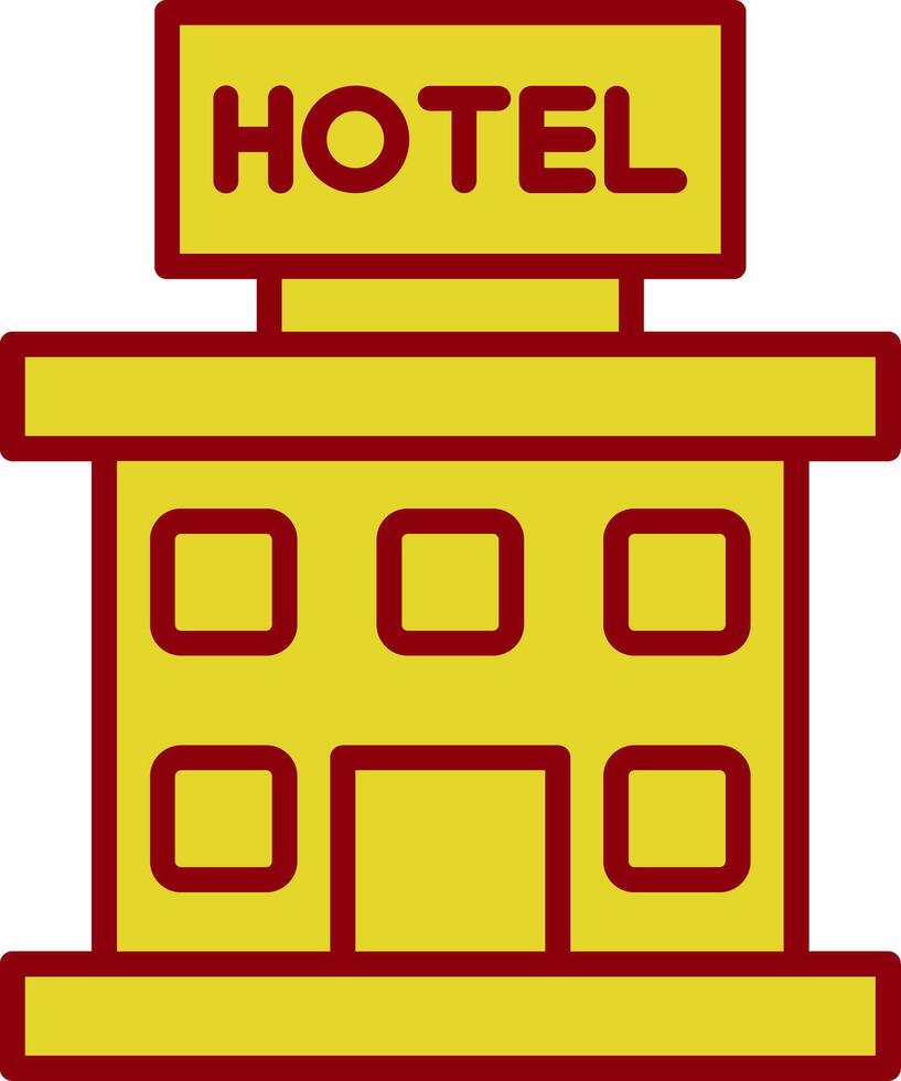 hotel Clásico icono diseño vector