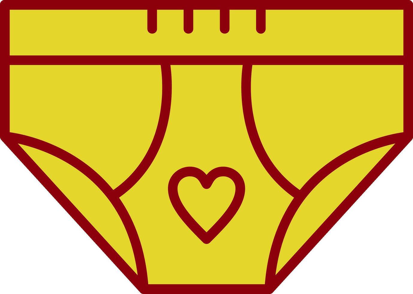 Underwear Vintage Icon Design vector