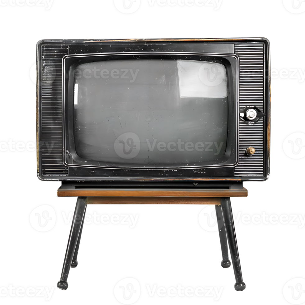 Television on isolated transparent background png