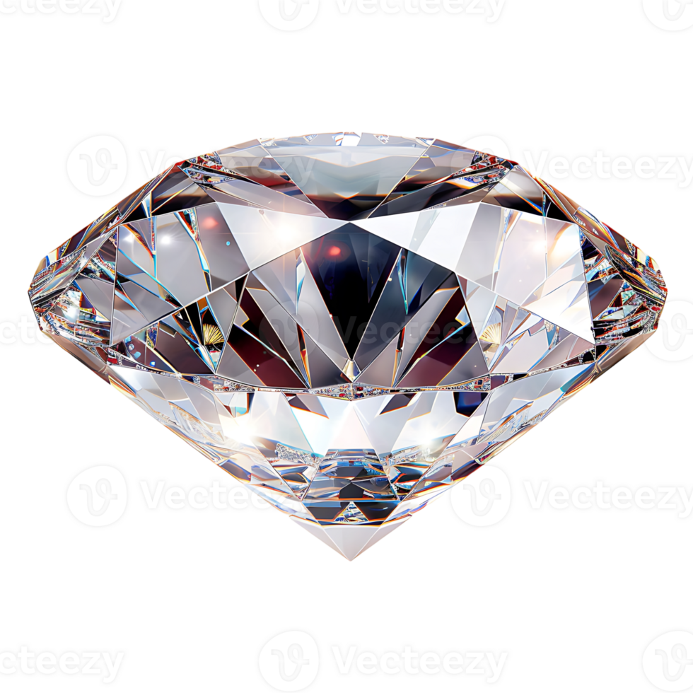 Beautiful diamond on isolated transparent background png