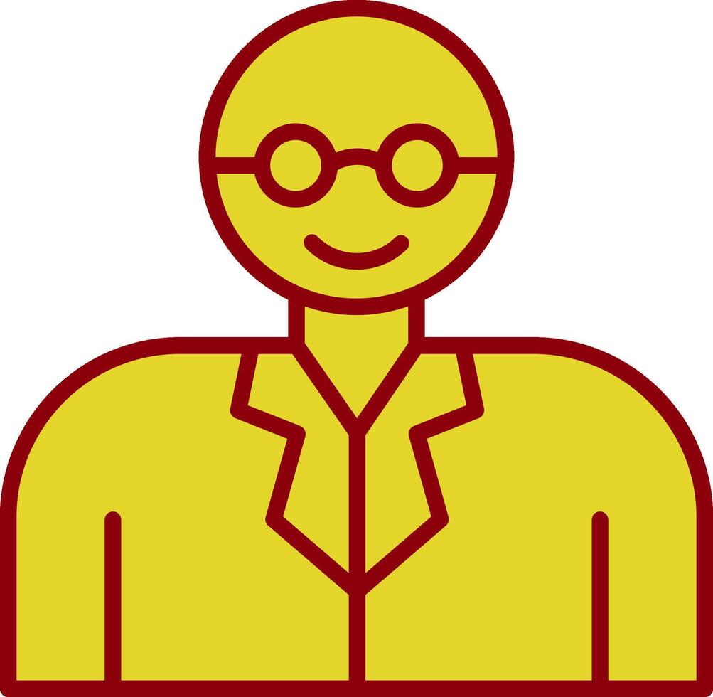 Professor Vintage Icon Design vector