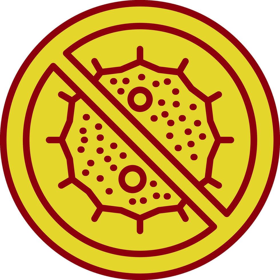 Bacteria Vintage Icon Design vector