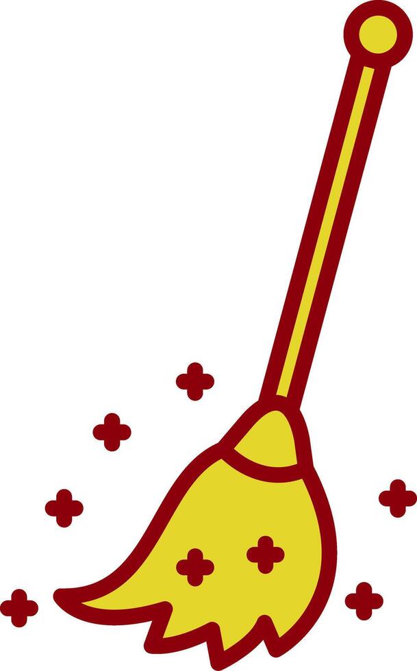 Broom Vintage Icon Design vector