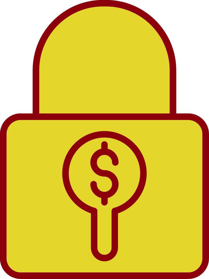 Locked Vintage Icon Design vector