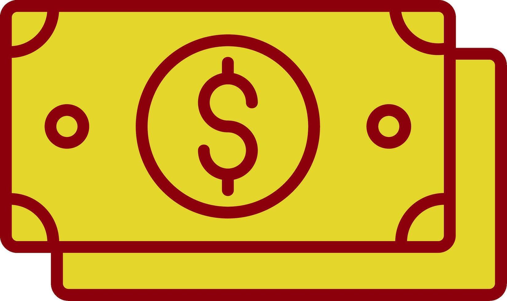Dollar Bill Vintage Icon Design vector