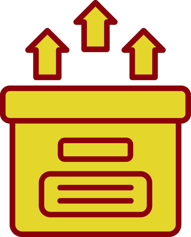 Storage Box Vintage Icon Design vector
