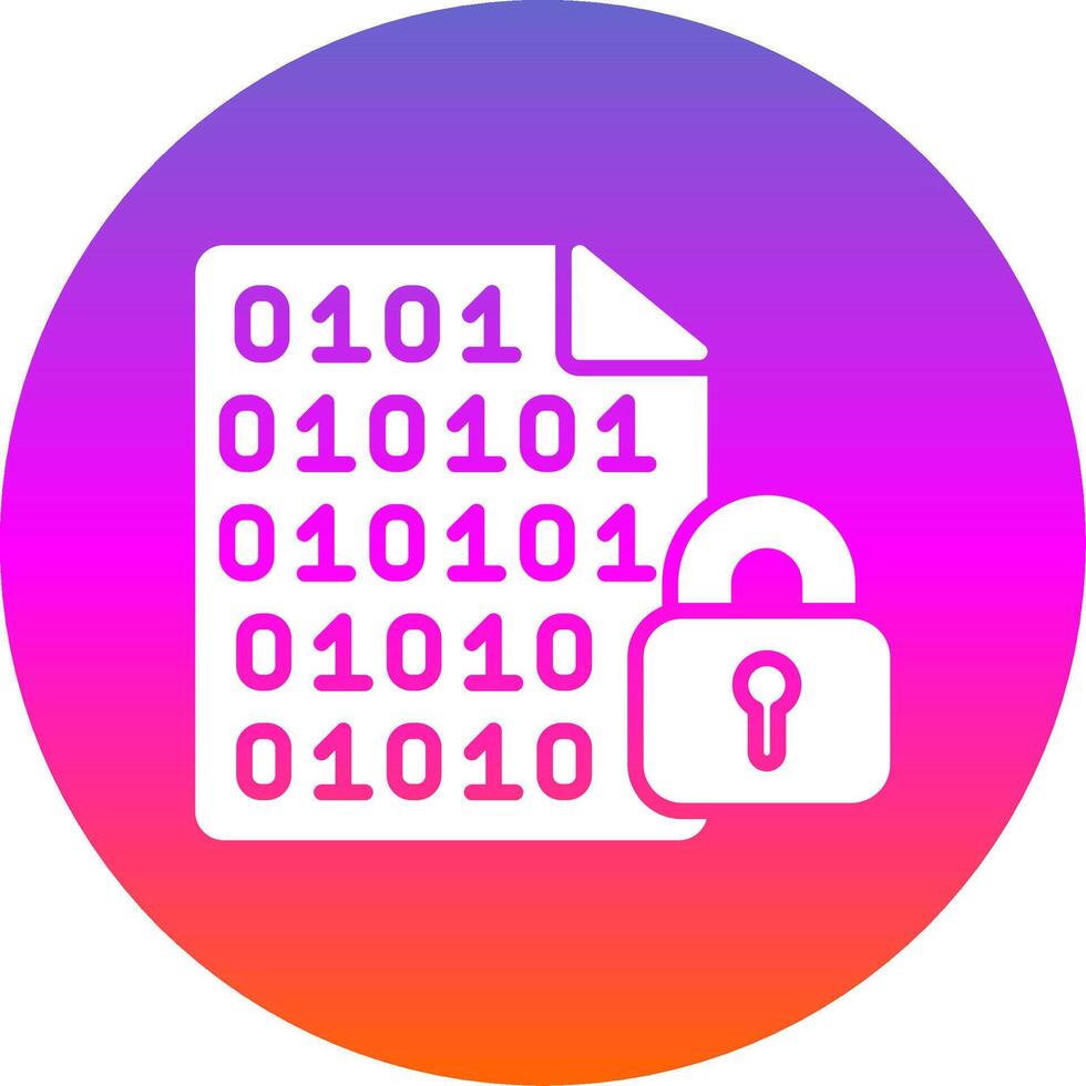 Documents Glyph Gradient Circle Icon Design vector