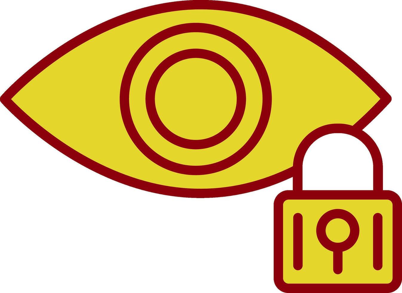 Retinal Scan Vintage Icon Design vector
