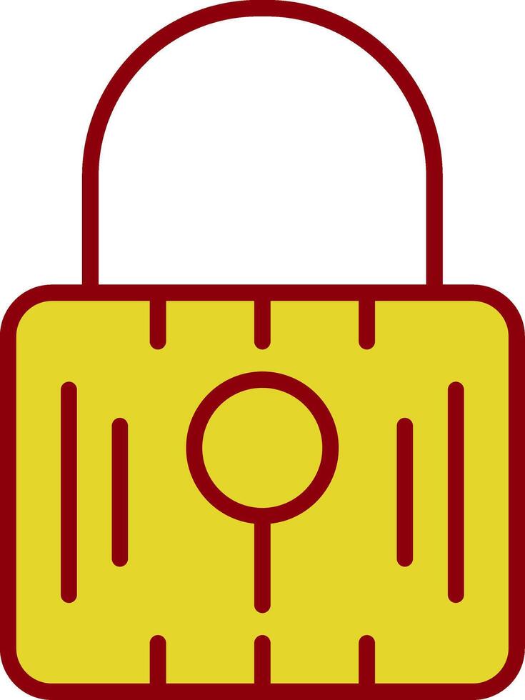 Locked Vintage Icon Design vector