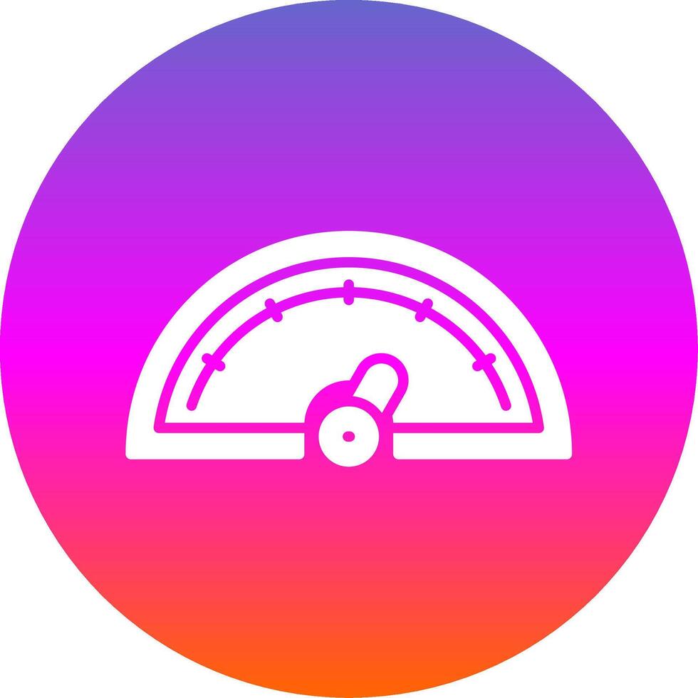 Gauge Glyph Gradient Circle Icon Design vector