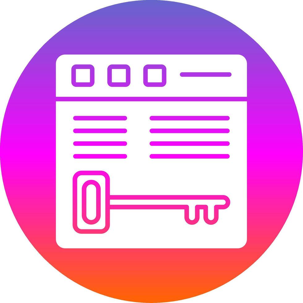 Keywords Glyph Gradient Circle Icon Design vector