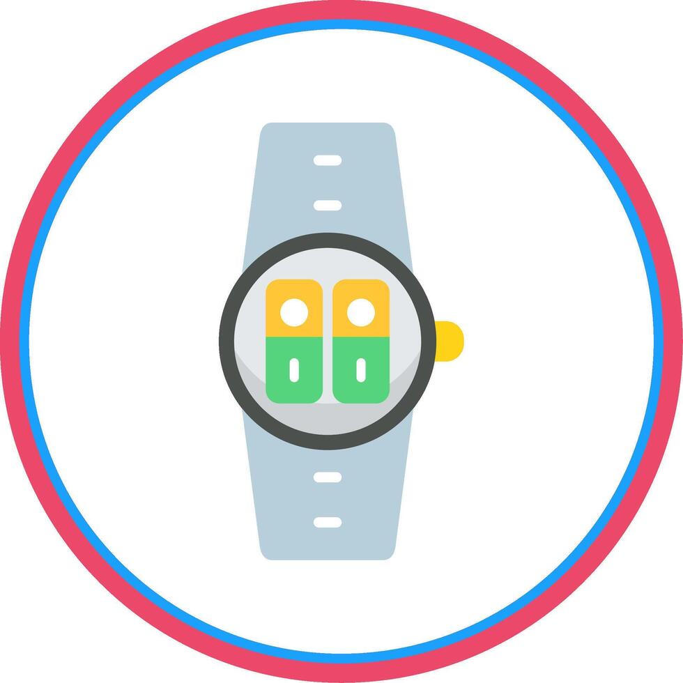 Switches Flat Circle Icon vector