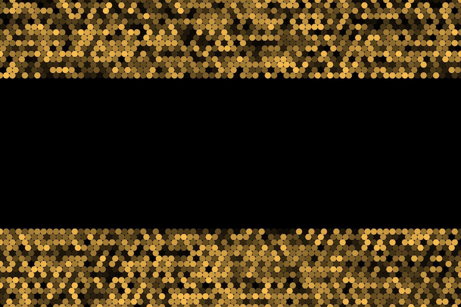 Golden circles frame geometric abstract background vector