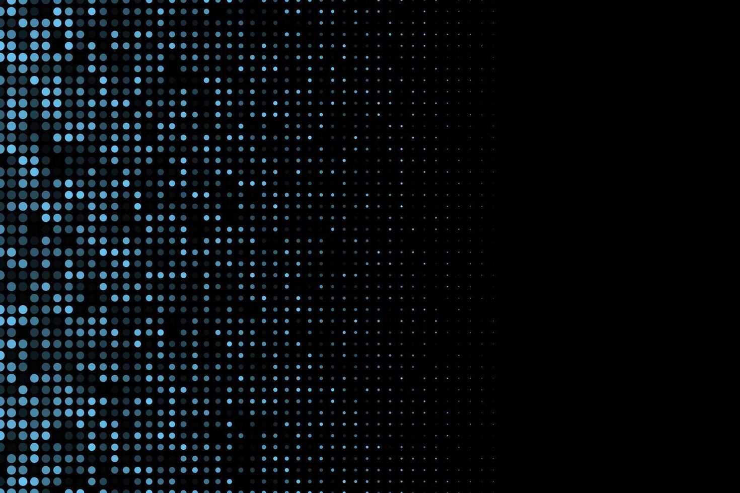 Blue dots circles halftone abstract background vector