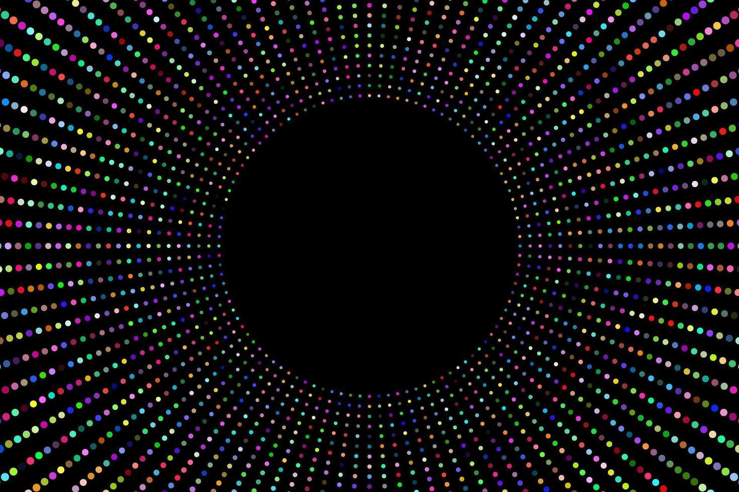 Colorful sparkling dots circle abstract background vector
