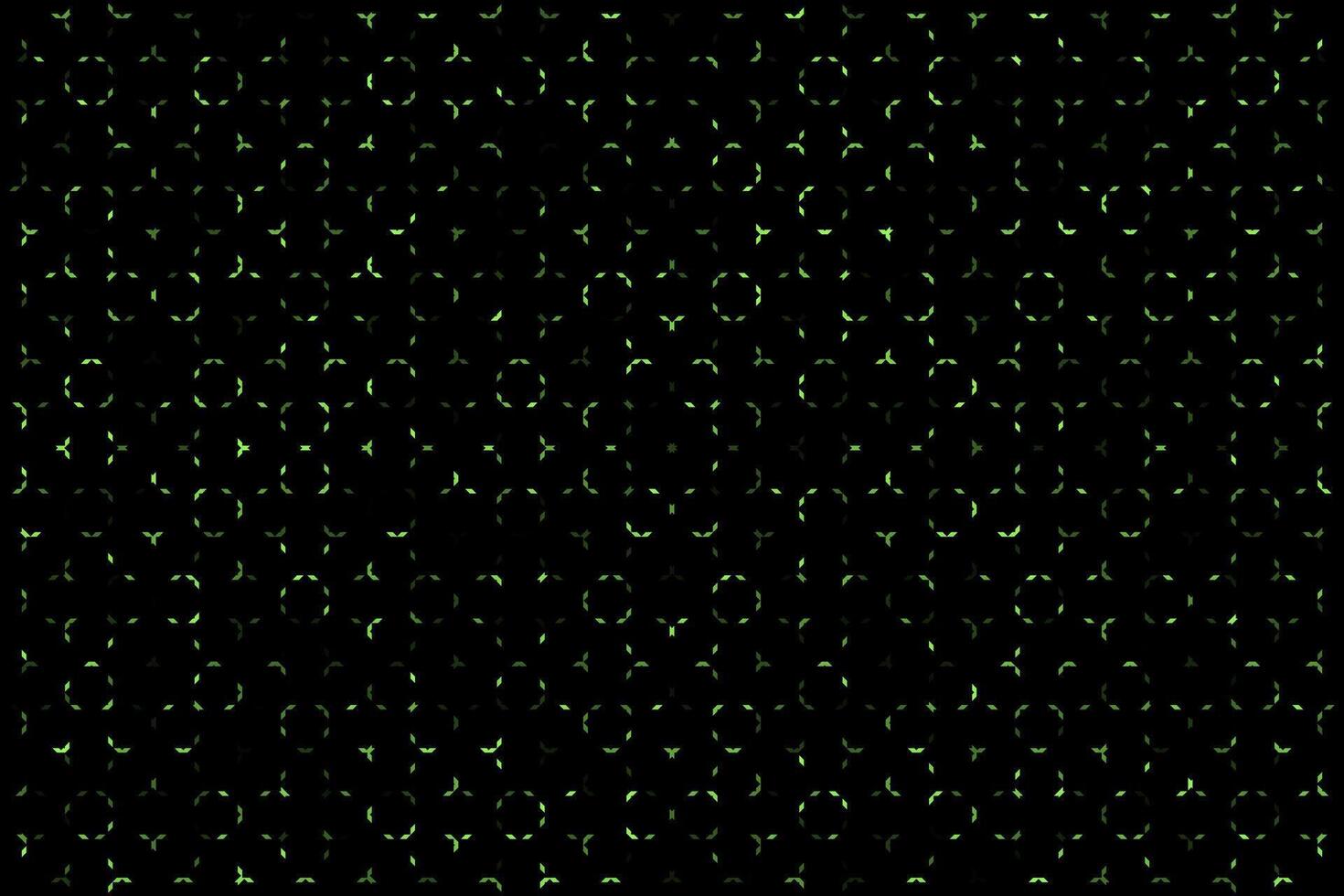Green abstract tech pattern particles background vector