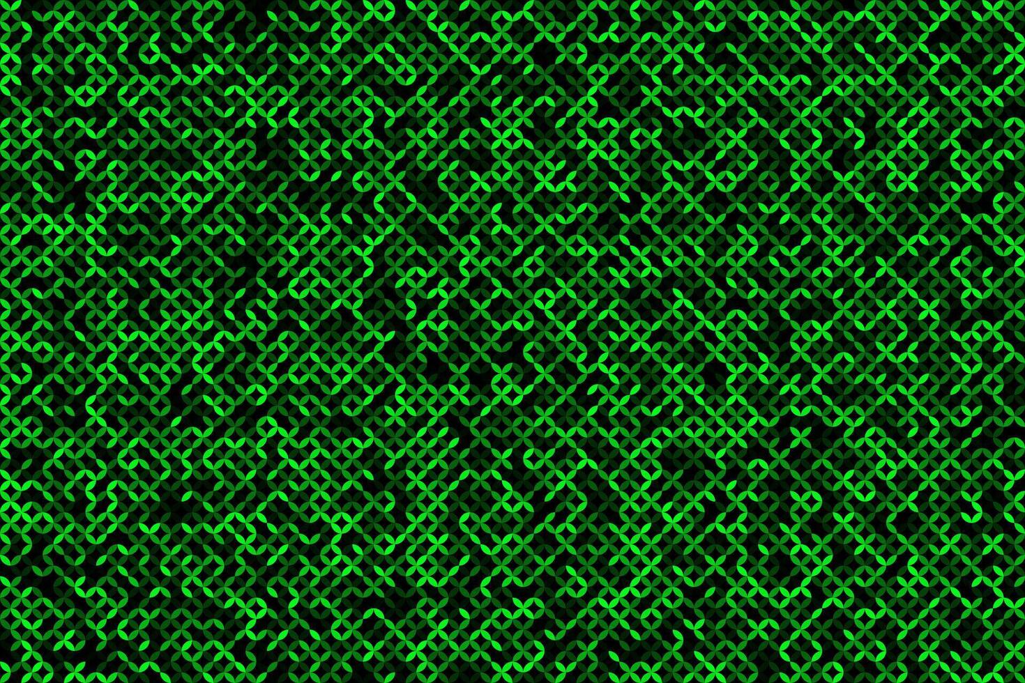 Green digital geometric pattern abstract background vector