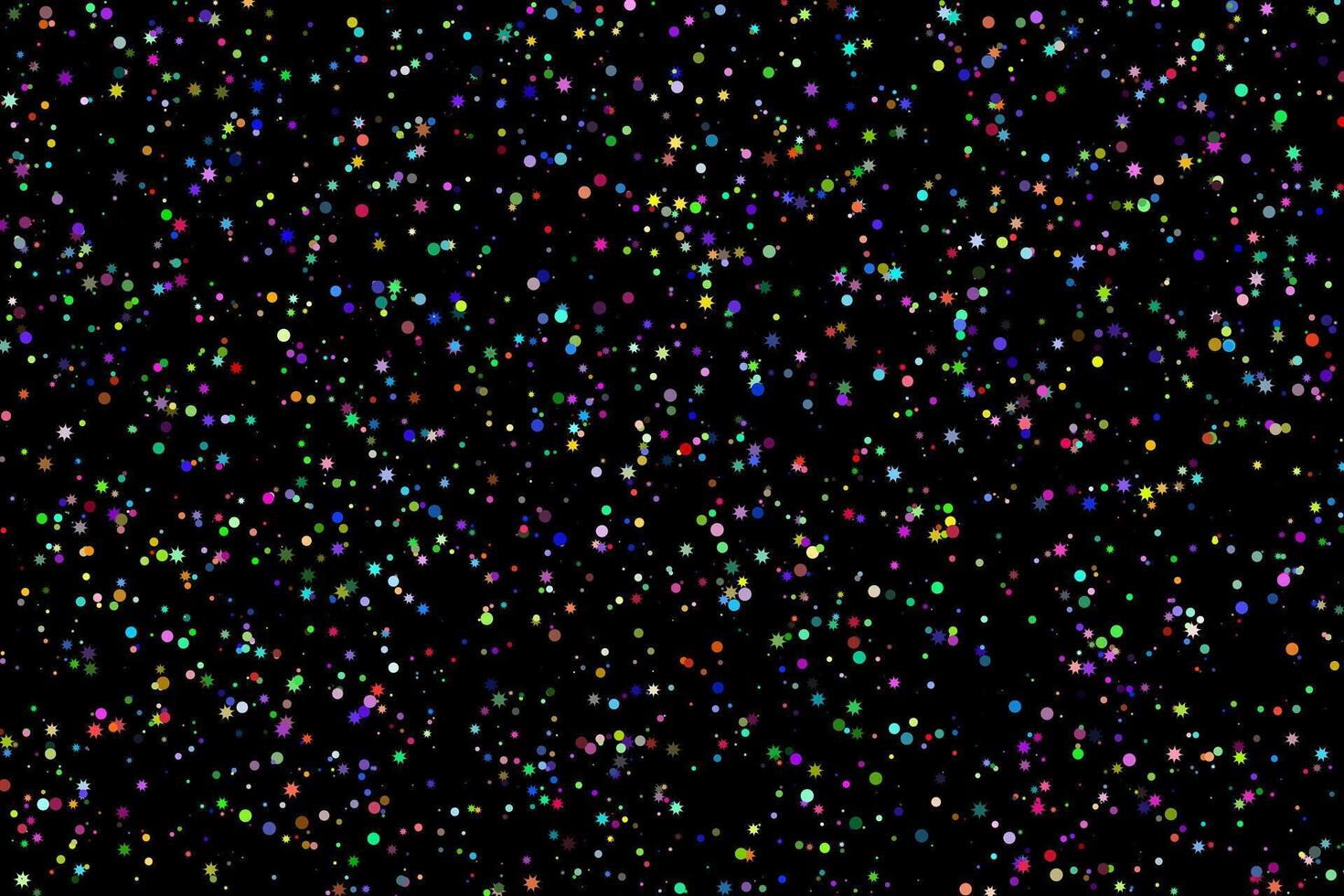 Colorful stars in the night sky universe abstract background vector