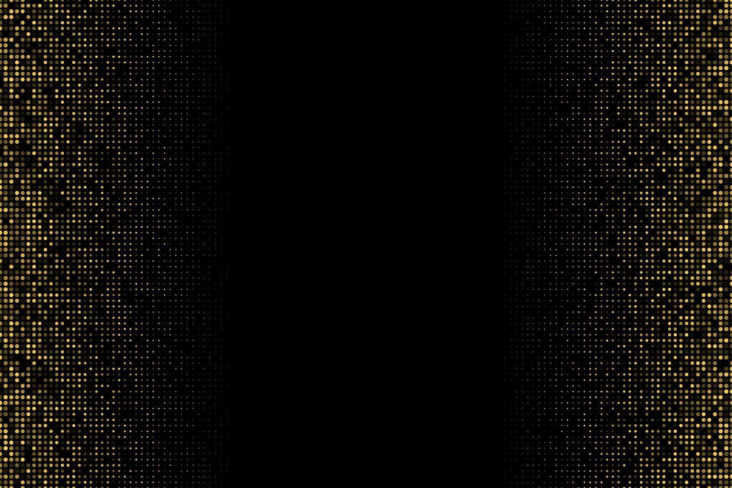 Gold halftone abstract business card background vector