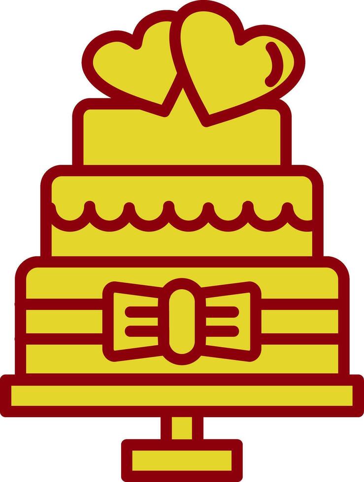 Boda pastel Clásico icono diseño vector