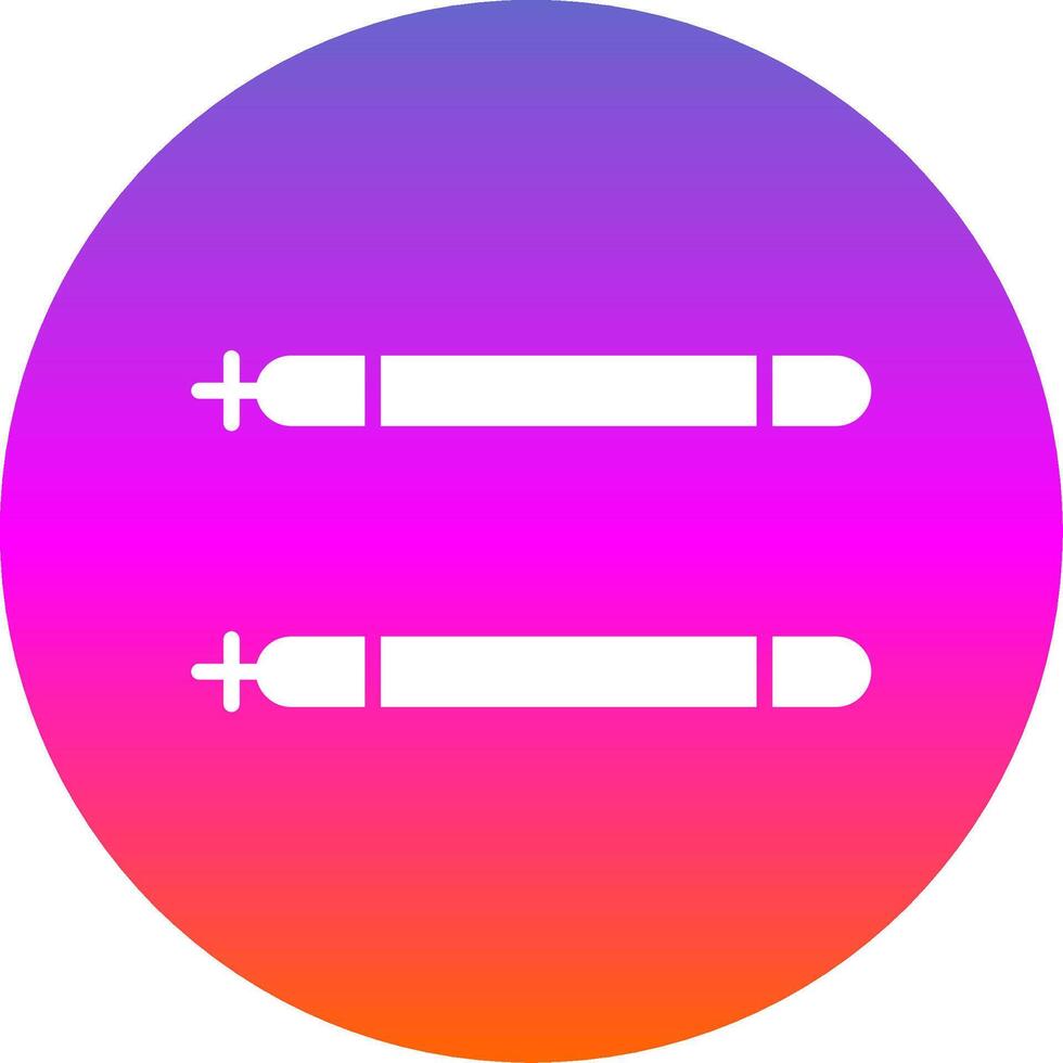 Sticks Glyph Gradient Circle Icon Design vector