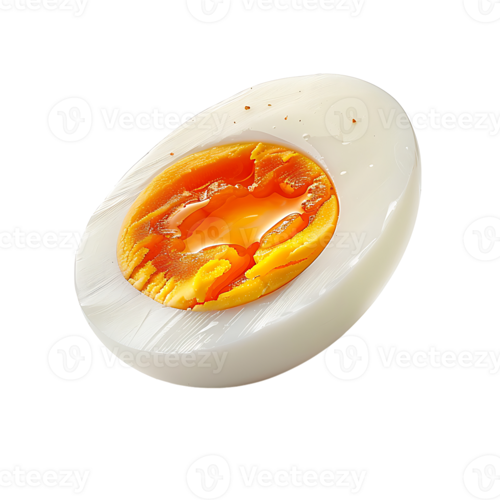 boiled egg on isolated transparent background png