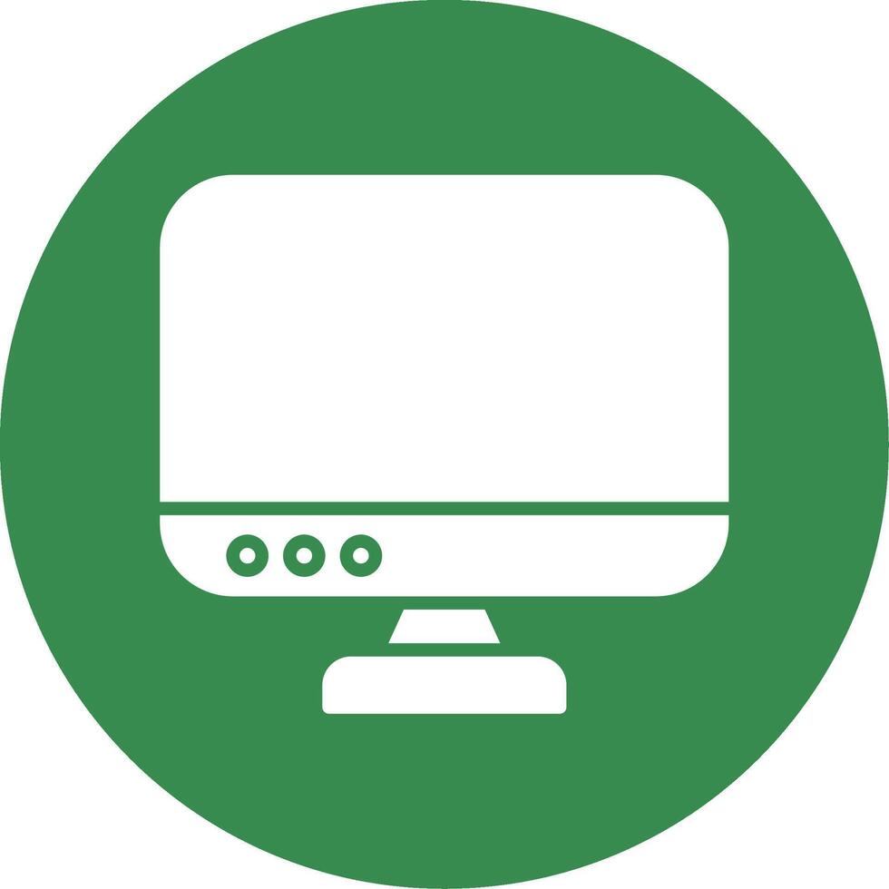 Computer Multi Color Circle Icon vector