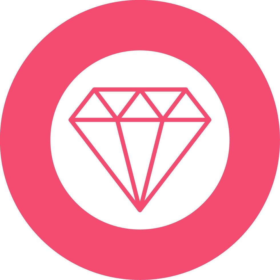 Diamond Multi Color Circle Icon vector