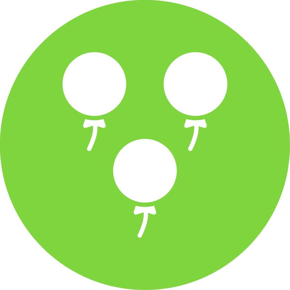 Balloons Multi Color Circle Icon vector