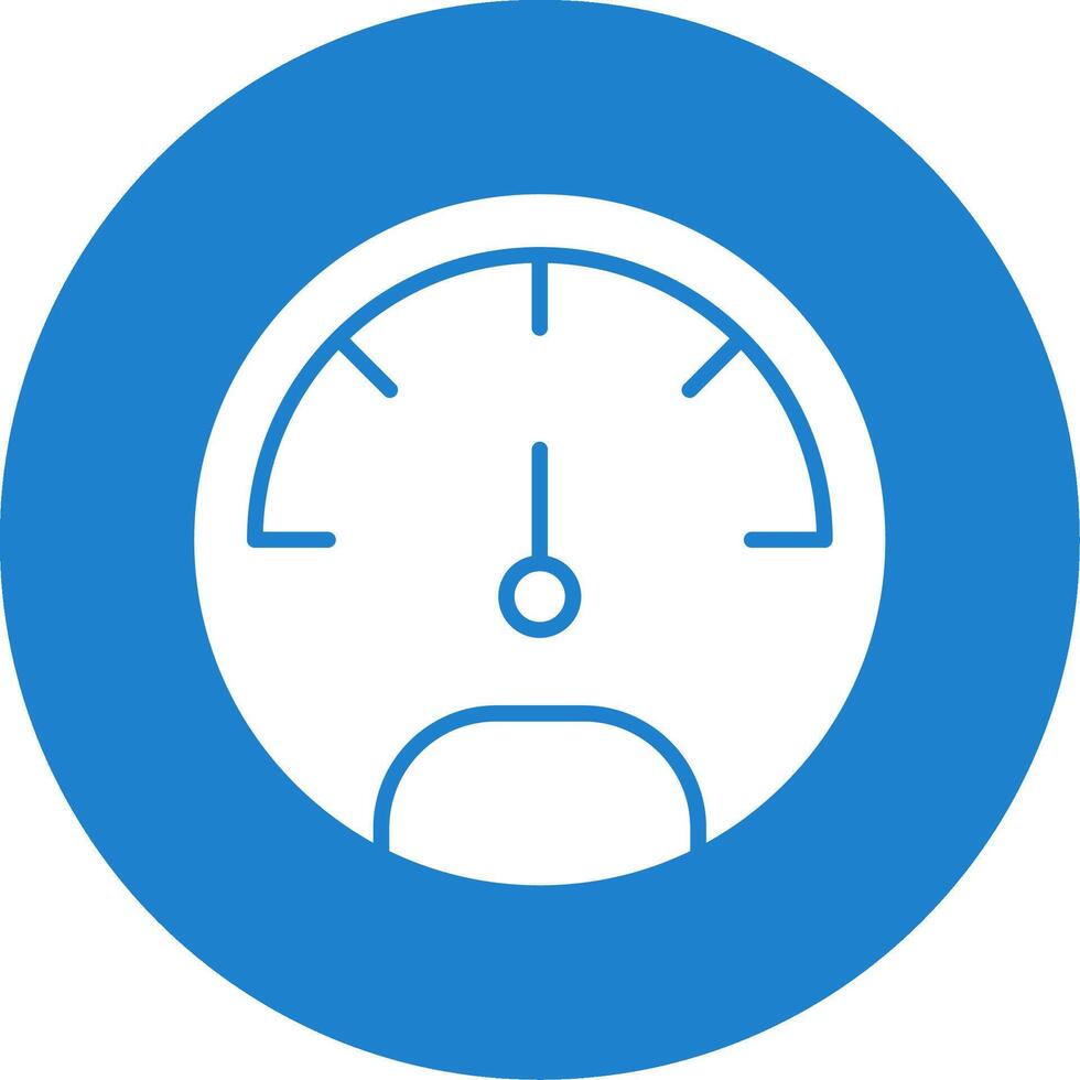 Speedo Meter Multi Color Circle Icon vector