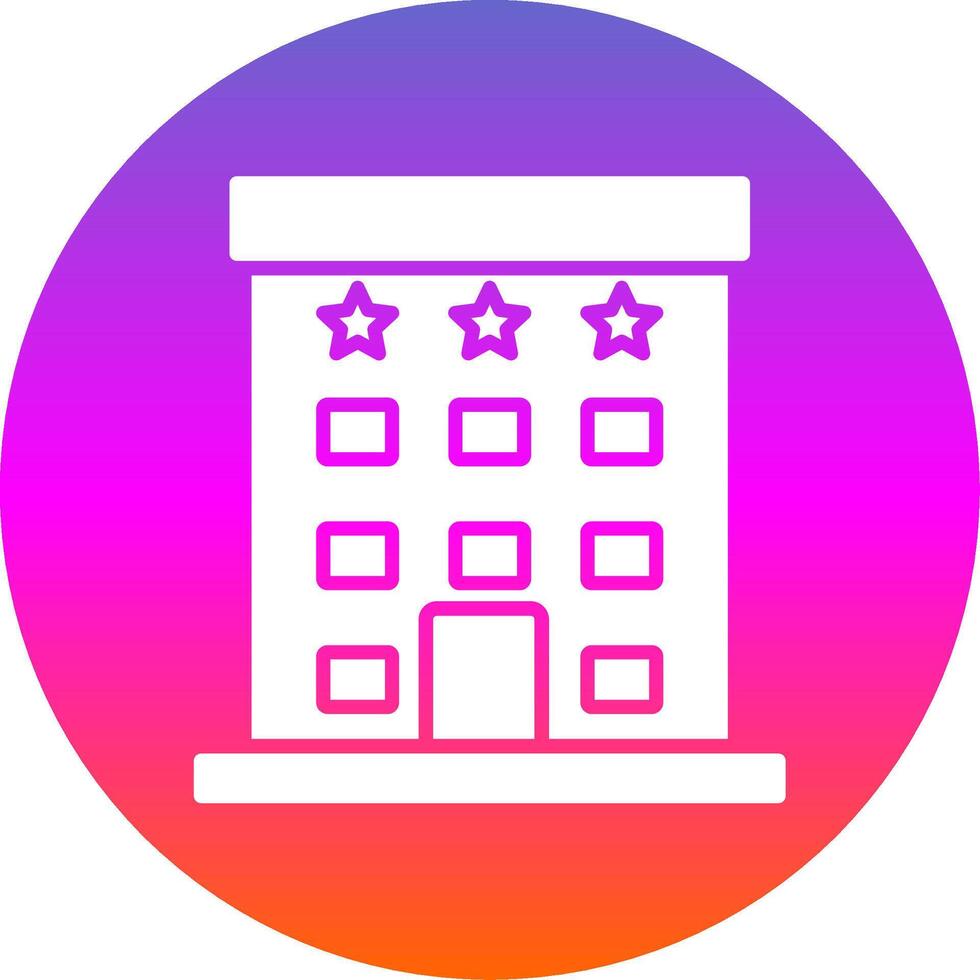 Autograph Collection Glyph Gradient Circle Icon Design vector