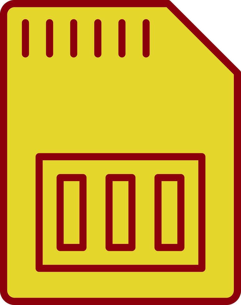 Sd Card Vintage Icon Design vector