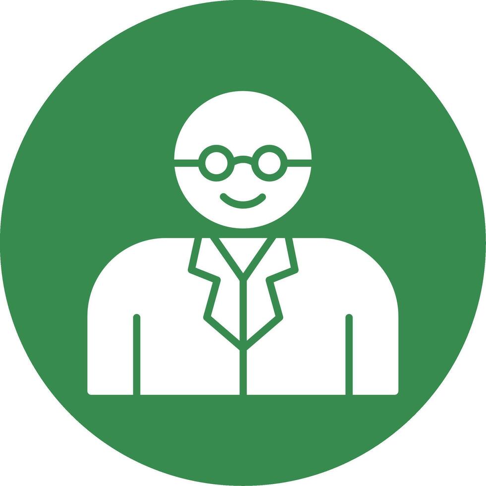 Professor Multi Color Circle Icon vector