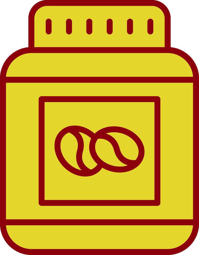 Beans Jar Vintage Icon Design vector